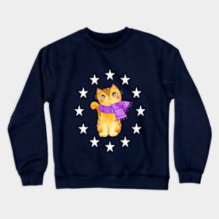 Cute Kitty Crewneck Sweatshirt